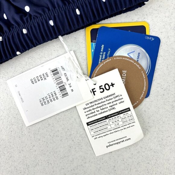 Polarn O. Pyret Swim Nappy Navy Polka Dot NWT 2-6M - Picture 6 of 9